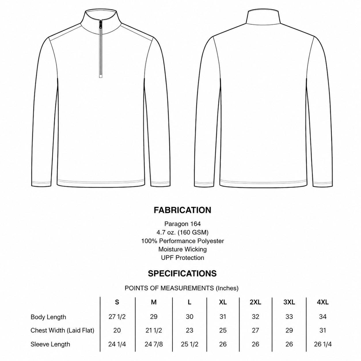 Mens Paragon 1/4 Zip